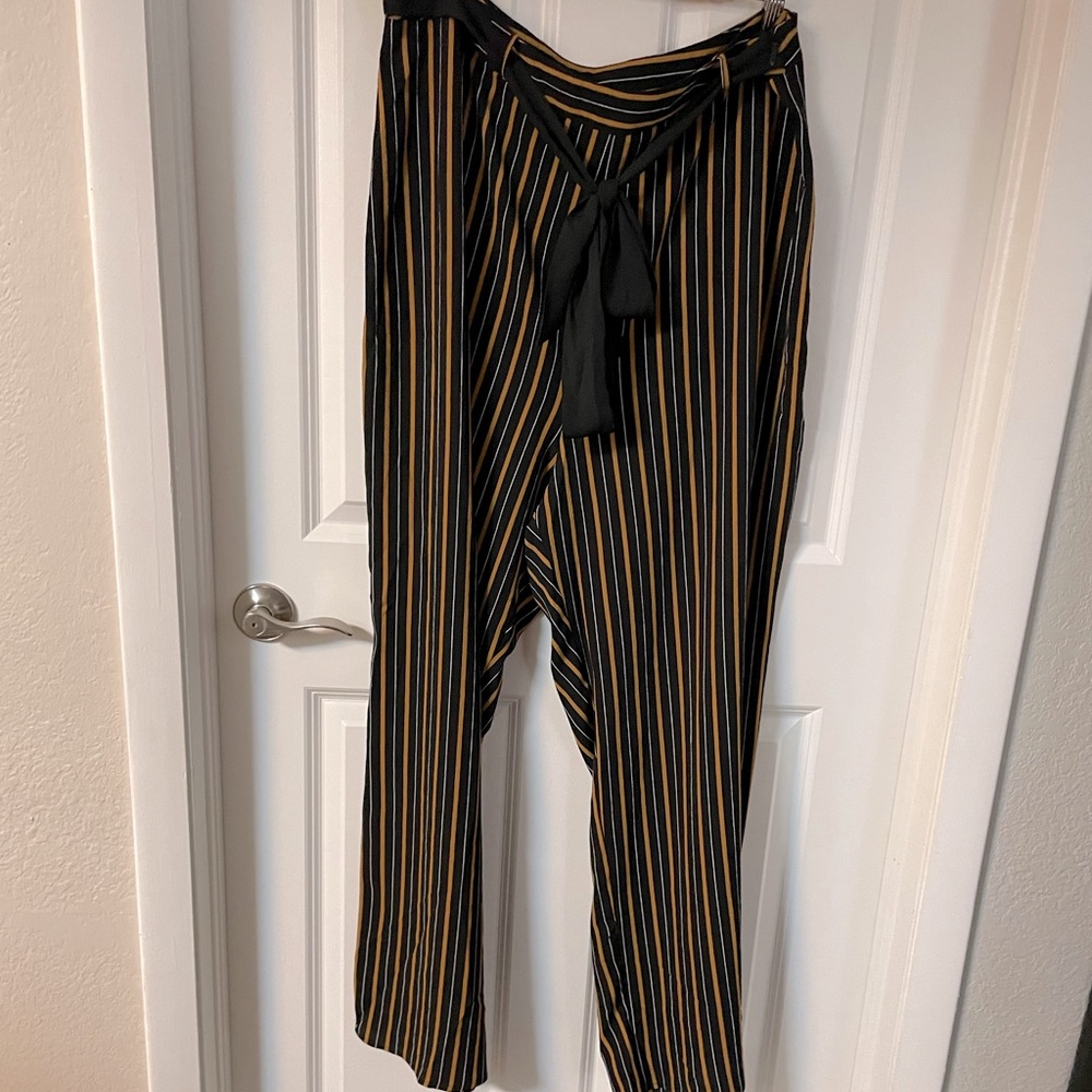City Chic Striped Palazzo Pant, Size L (20) NWT